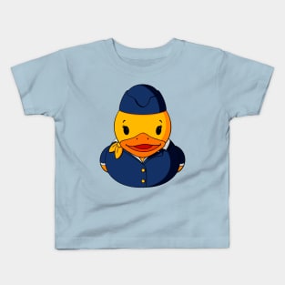 Female Pilot Rubber Duck Kids T-Shirt